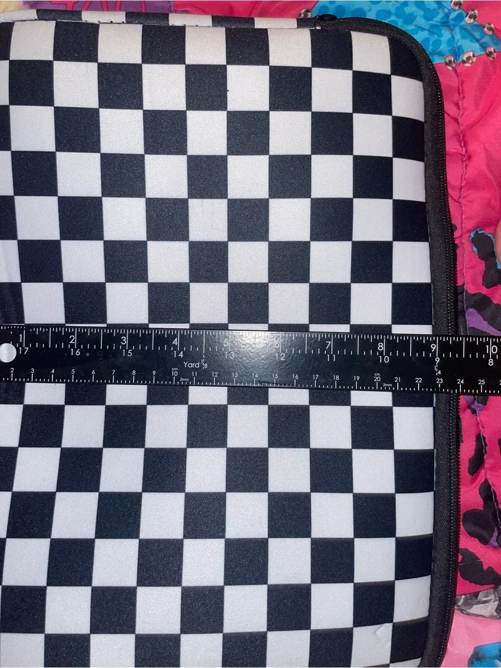 Black & White Checkered Tablet Sleeve - Brand Unknown